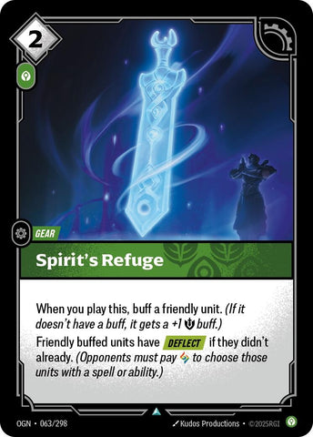 Image for Spirit's Refuge (063/298) [Origins] - Riftbound: League of Legends Trading Card Game