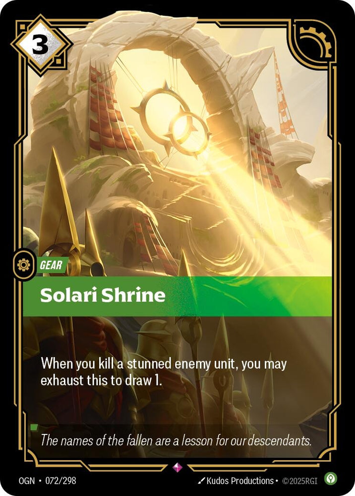 Image for Solari Shrine (072/298) [Origins] - Riftbound: League of Legends Trading Card Game