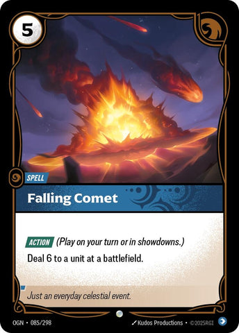Image for Falling Comet (085/298) [Origins] - Riftbound: League of Legends Trading Card Game