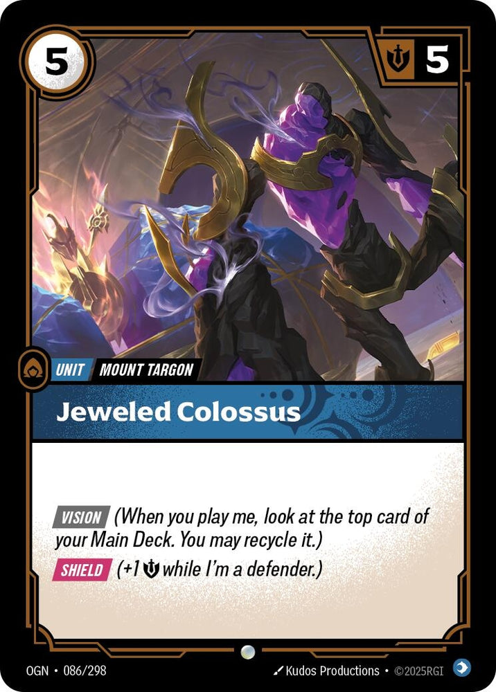 Image for Jeweled Colossus (086/298) [Origins] - Riftbound: League of Legends Trading Card Game