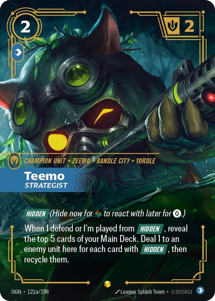 Image for Teemo - Strategist (Alternate Art) (121a/298) [Origins] - Riftbound: League of Legends Trading Card Game