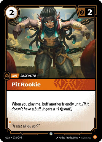 Image for Pit Rookie (136/298) [Origins] - Riftbound: League of Legends Trading Card Game