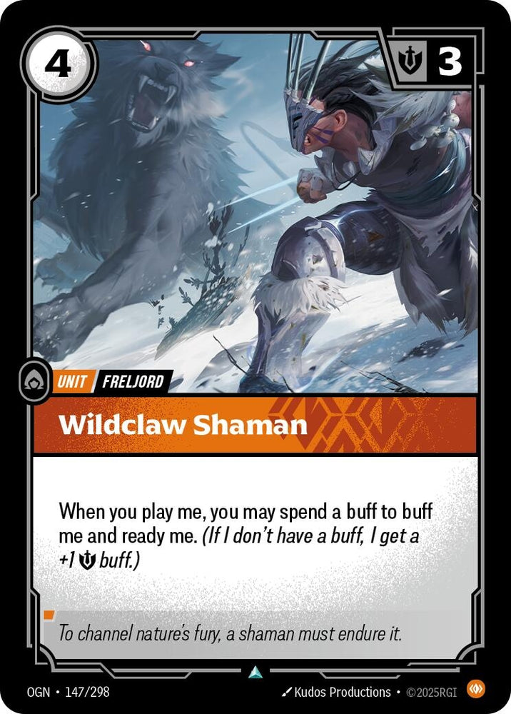 Image for Wildclaw Shaman (147/298) [Origins] - Riftbound: League of Legends Trading Card Game