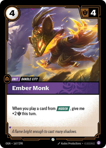 Image for Ember Monk (167/298) [Origins] - Riftbound: League of Legends Trading Card Game