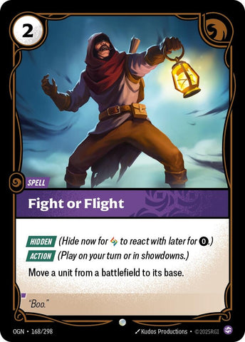 Image for Fight or Flight (168/298) [Origins] - Riftbound: League of Legends Trading Card Game