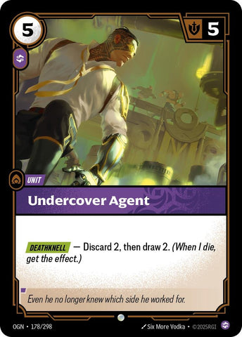 Image for Undercover Agent (178/298) [Origins] - Riftbound: League of Legends Trading Card Game