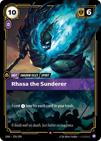 Image for Rhasa the Sunderer (195/298) [Origins] - Riftbound: League of Legends Trading Card Game