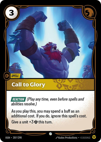 Image for Call to Glory (207/298) [Origins] - Riftbound: League of Legends Trading Card Game