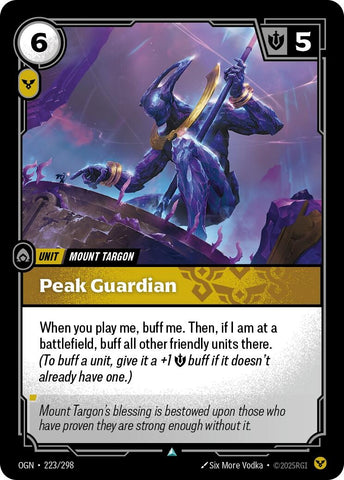 Image for Peak Guardian (223/298) [Origins] - Riftbound: League of Legends Trading Card Game