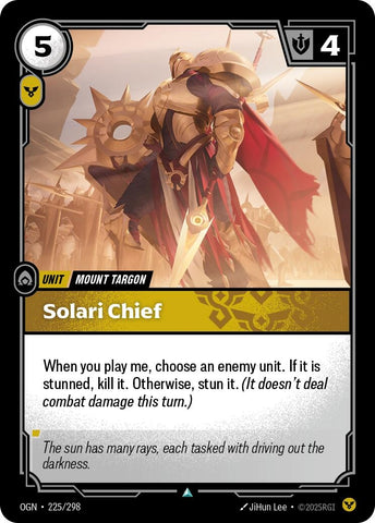 Image for Solari Chief (225/298) [Origins] - Riftbound: League of Legends Trading Card Game