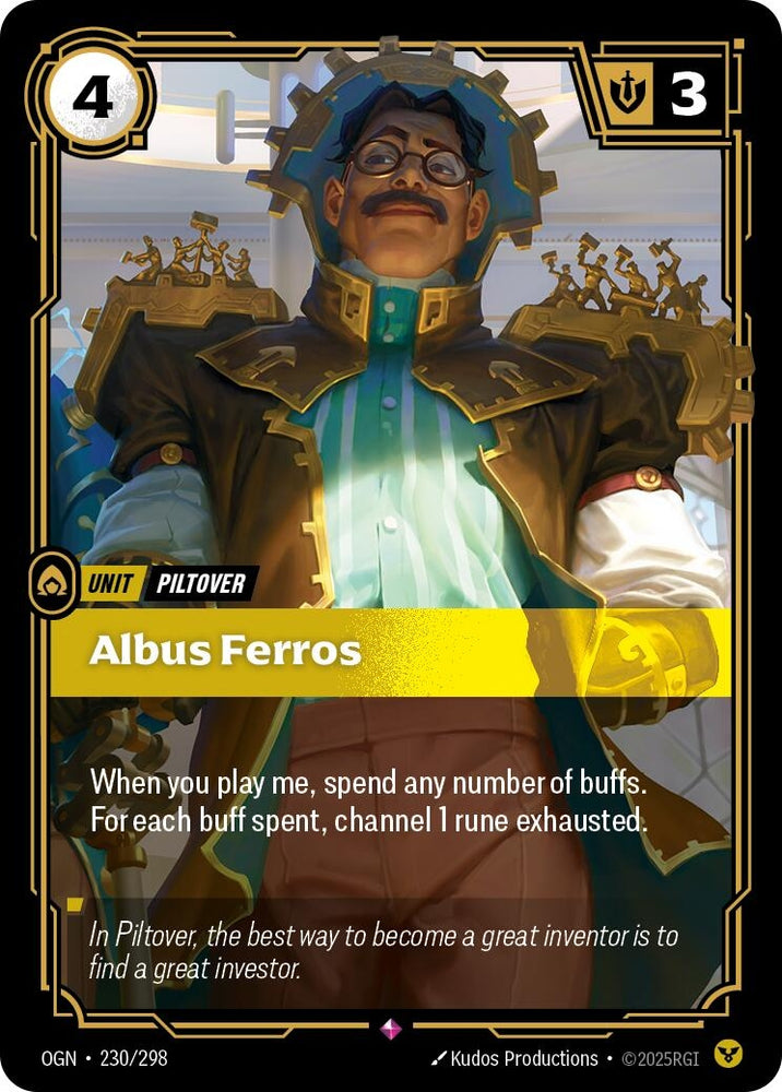 Image for Albus Ferros (230/298) [Origins] - Riftbound: League of Legends Trading Card Game