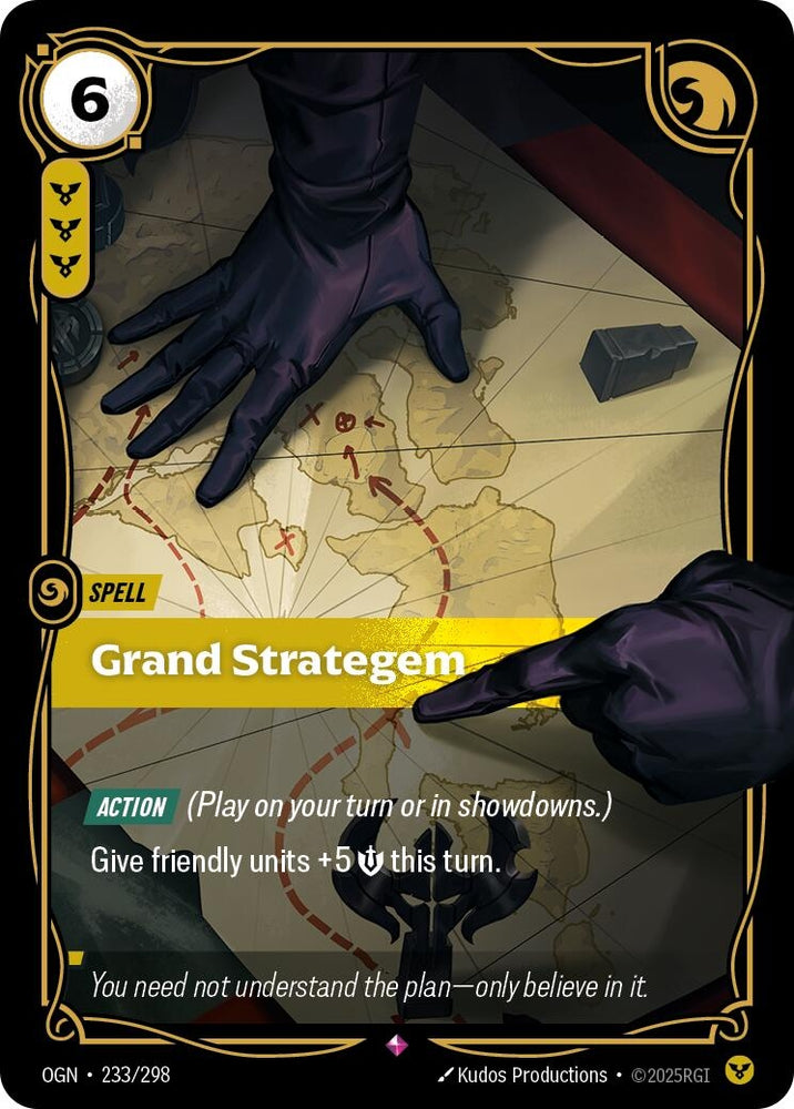 Image for Grand Strategem (233/298) [Origins] - Riftbound: League of Legends Trading Card Game