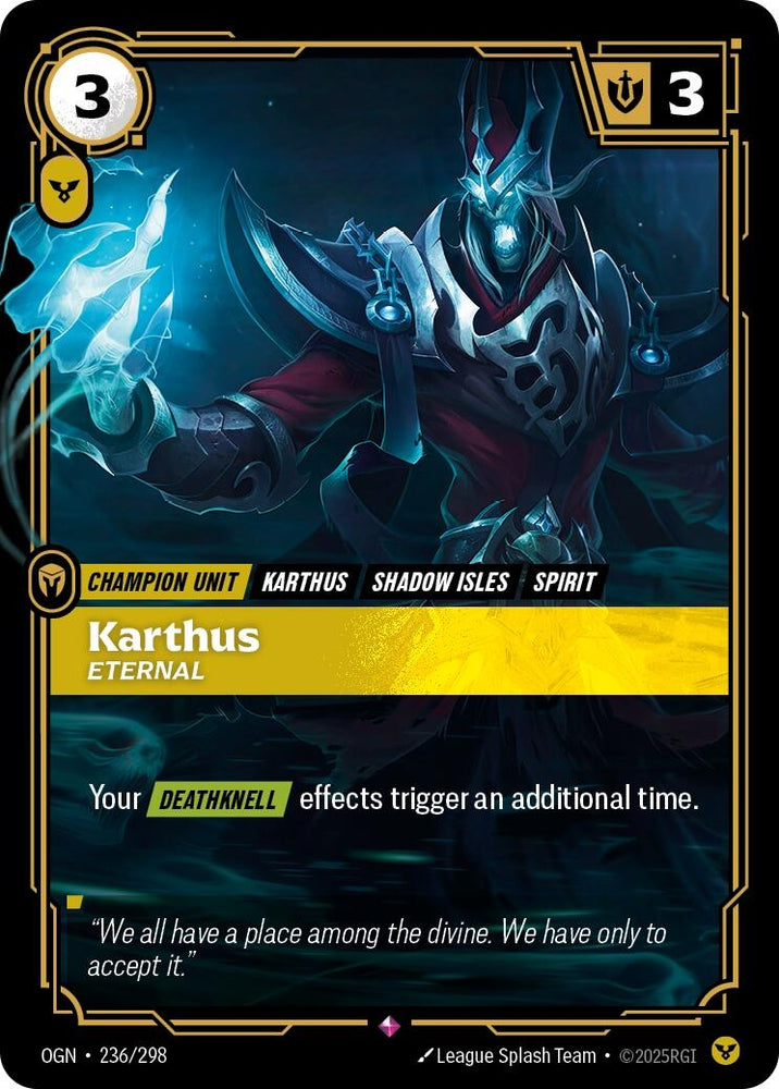 Image for Karthus - Eternal (236/298) [Origins] - Riftbound: League of Legends Trading Card Game