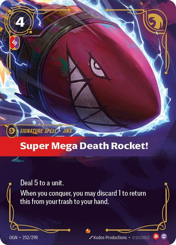 Image for Super Mega Death Rocket! (252/298) [Origins] - Riftbound: League of Legends Trading Card Game