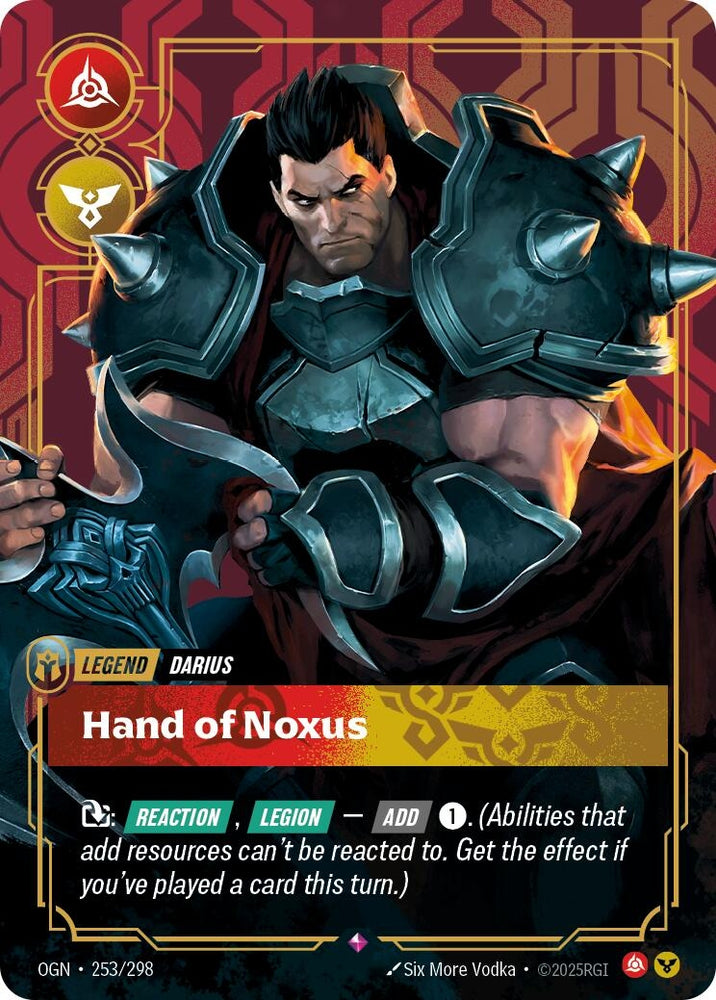 Image for Darius - Hand of Noxus (253/298) [Origins] - Riftbound: League of Legends Trading Card Game