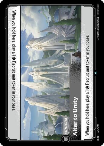 Image for Altar to Unity (275/298) [Origins] - Riftbound: League of Legends Trading Card Game
