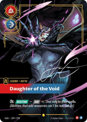 Image for Kai'Sa - Daughter of the Void (Signature) (299*/298) [Origins] - Riftbound: League of Legends Trading Card Game
