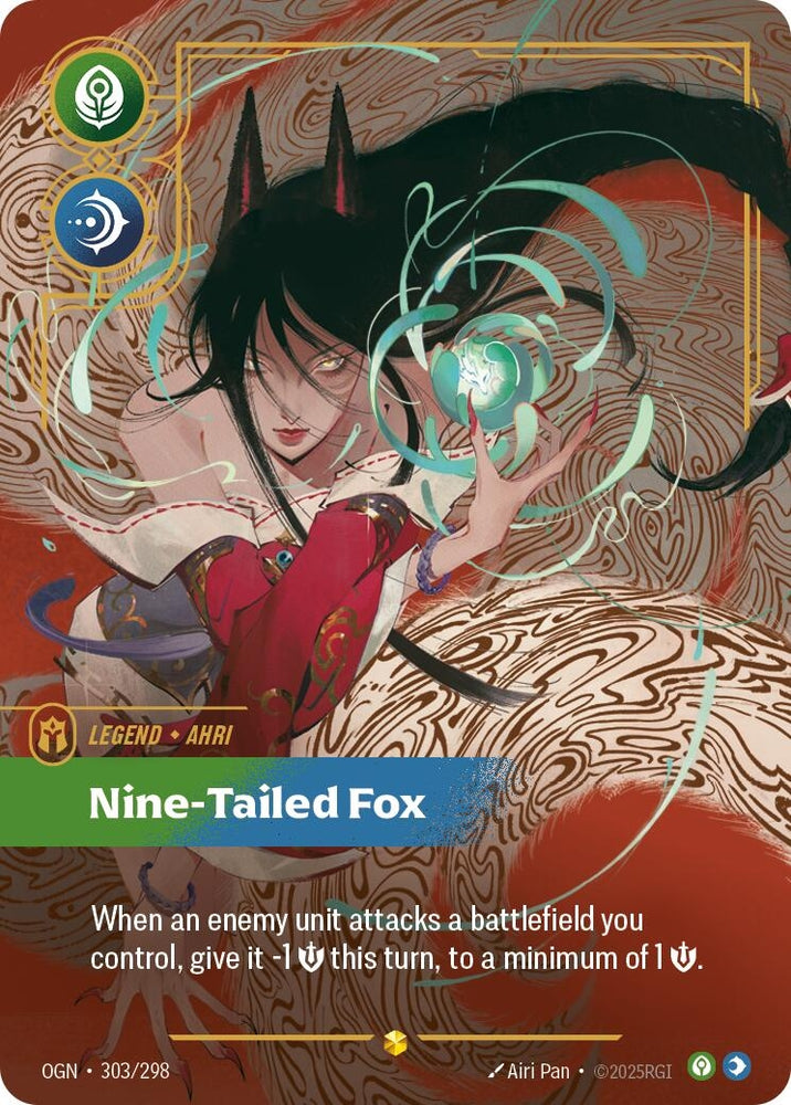 Ahri - Nine-Tailed Fox (Overnumbered) (303/298) [Origins]