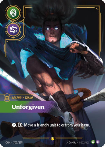 Image for Yasuo - Unforgiven (Overnumbered) (305/298) [Origins] - Riftbound: League of Legends Trading Card Game