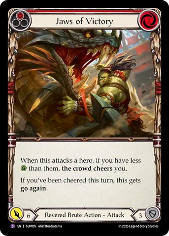 Image for Jaws of Victory (SUP005) (Super Slam) - Flesh and Blood TCG