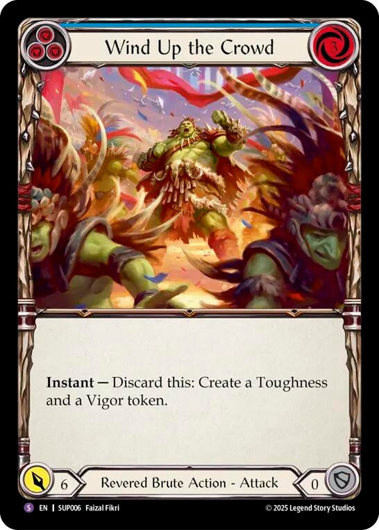 Image for Wind Up the Crowd (SUP006) (Super Slam) - Flesh and Blood TCG