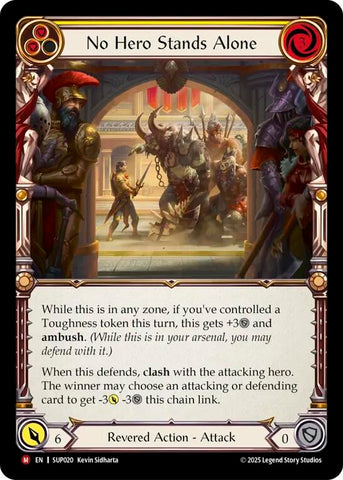 Image for No Hero Stands Alone (SUP020) (Super Slam) - Flesh and Blood TCG