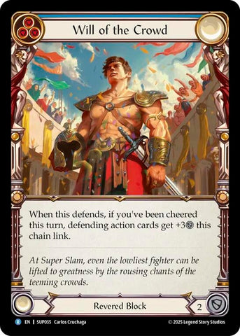 Image for Will of the Crowd (SUP035) (Super Slam) - Flesh and Blood TCG