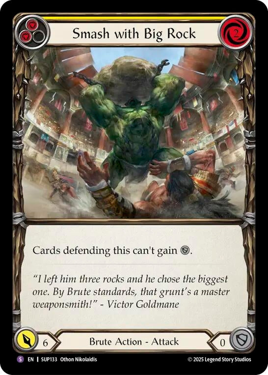 Image for Smash with Big Rock (SUP133) (Super Slam) - Flesh and Blood TCG