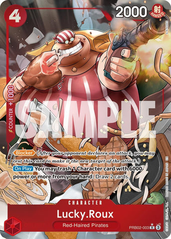 Lucky.Roux (Alternate Art) (PRB02-003) [Premium Booster -The Best- Vol. 2]