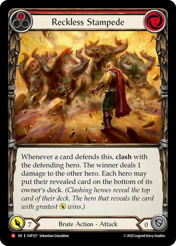 Image for Reckless Stampede (SUP127) (Super Slam) - Flesh and Blood TCG