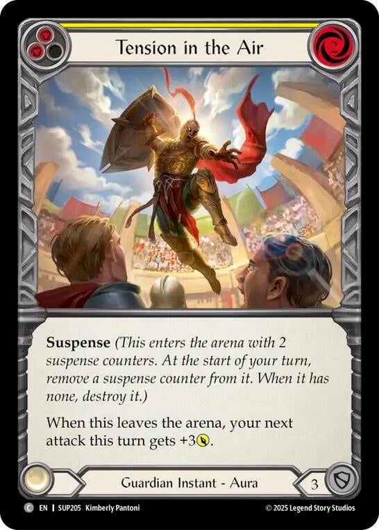 Image for Tension in the Air (Yellow) (SUP205) (Super Slam) - Flesh and Blood TCG