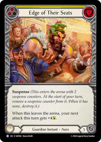 Image for Edge of Their Seats (Yellow) (SUP202) (Super Slam) - Flesh and Blood TCG