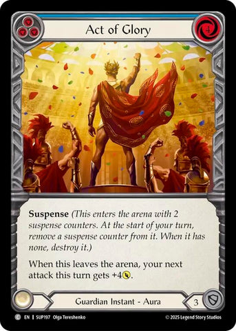 Image for Act of Glory (Blue) (SUP197) (Super Slam) - Flesh and Blood TCG