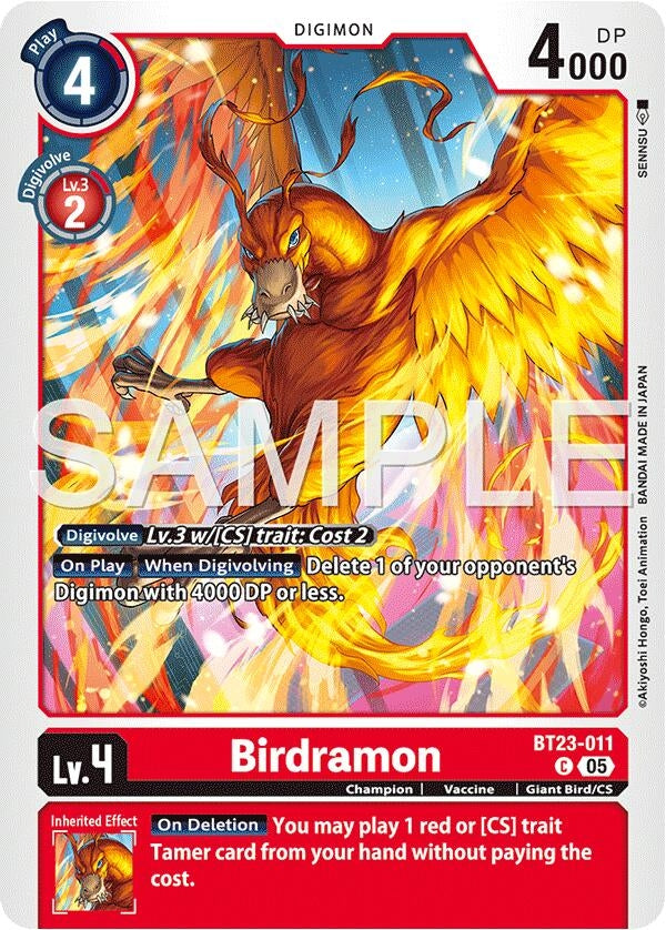 Image for Birdramon (BT23-011 C) [Hackers' Slumber] - Digimon Card Game
