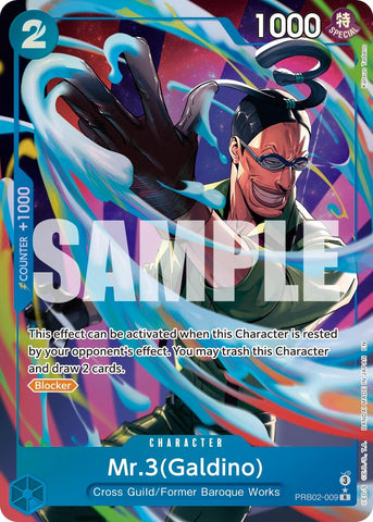 Image for Mr.3(Galdino) - PRB02-009 (Alternate Art) (PRB02-009) [Premium Booster -The Best- Vol. 2] - One Piece Card Game