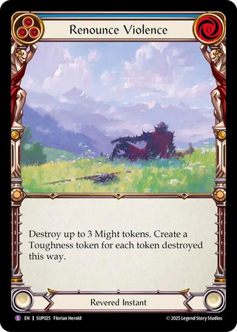 Image for Renounce Violence (SUP025) (Super Slam) - Flesh and Blood TCG