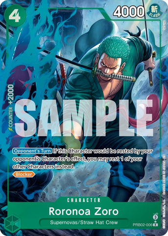 Roronoa Zoro (Alternate Art) (PRB02-006) [Premium Booster -The Best- Vol. 2]