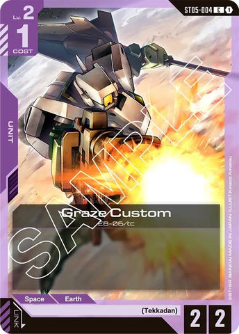 Image for Graze Custom (ST05-004) [Starter Deck 05: Iron Bloom] - Gundam Card Game