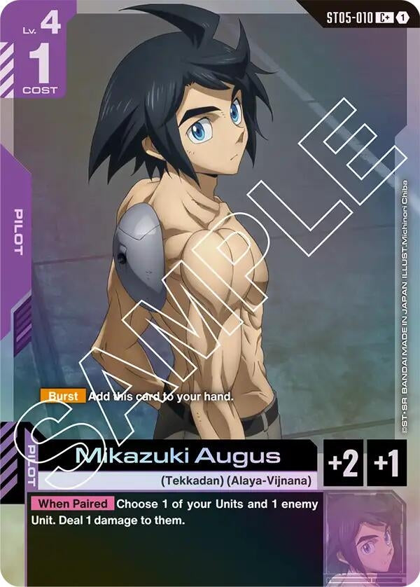 Image for Mikazuki Augus (C+) (ST05-010) [Starter Deck 05: Iron Bloom] - Gundam Card Game