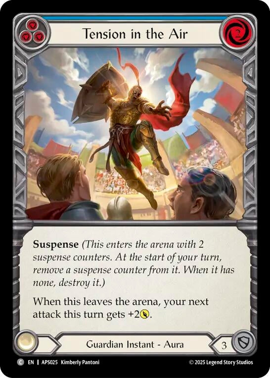 Image for Tension in the Air (Blue) (APS025) (Armory Deck: Pleiades) - Flesh and Blood TCG