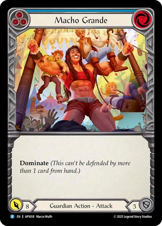 Image for Macho Grande (Blue) (APS018) (Armory Deck: Pleiades) - Flesh and Blood TCG