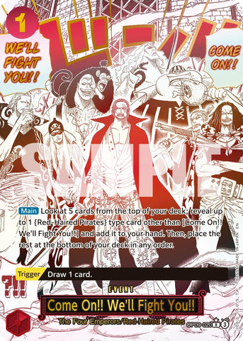 Image for Come On!! We'll Fight You!! (Manga) (OP09-020) [Premium Booster -The Best- Vol. 2] - One Piece Card Game