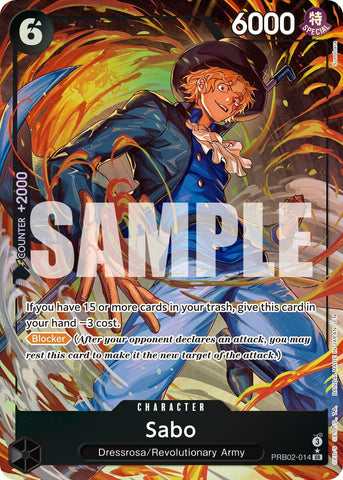 Image for Sabo - PRB02-014 (Alternate Art) (PRB02-014) [Premium Booster -The Best- Vol. 2] - One Piece Card Game