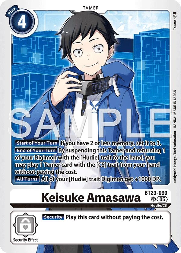 Image for Keisuke Amasawa (BT23-090 SR) [Hackers' Slumber] - Digimon Card Game