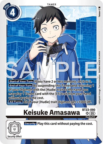 Image for Keisuke Amasawa (BT23-090 SR) [Hackers' Slumber] - Digimon Card Game