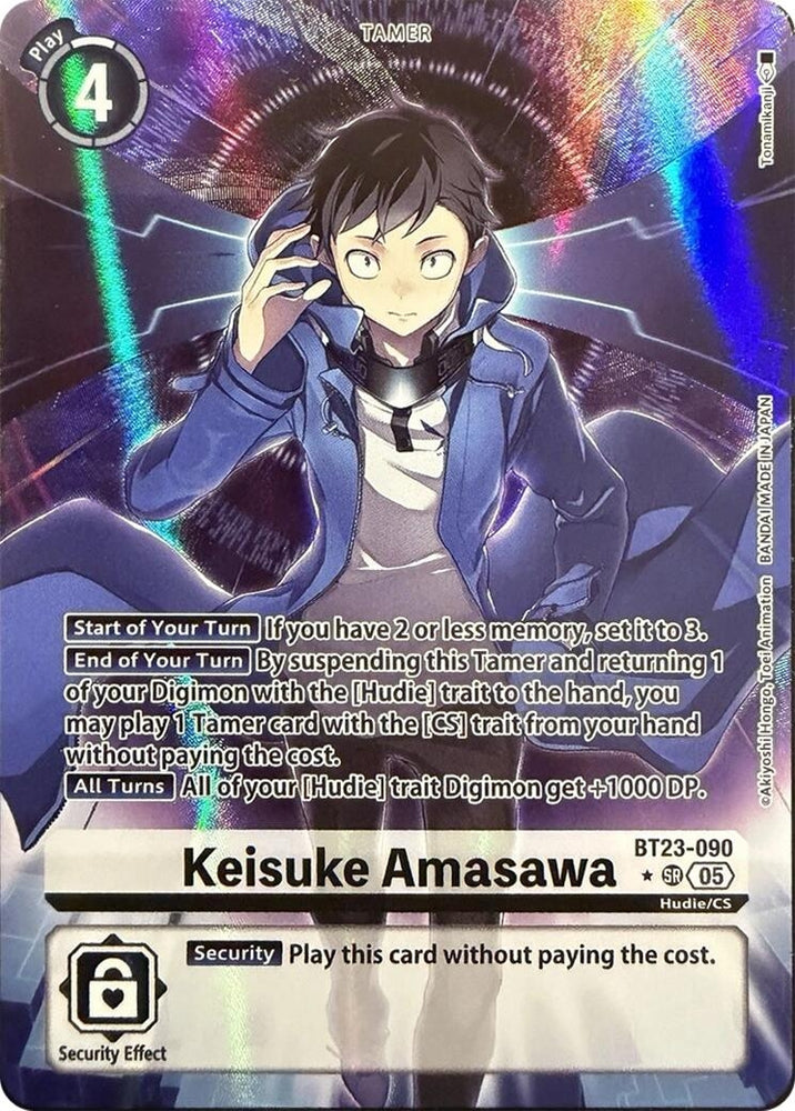 Keisuke Amasawa (Alternate Art) (BT23-090 SR) [Hackers' Slumber]
