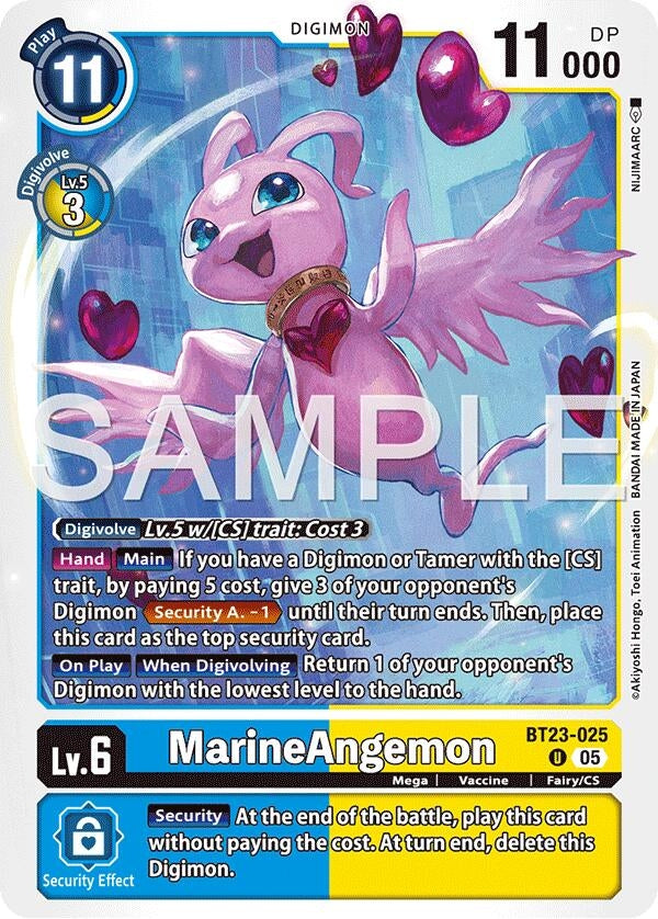 Image for Marine Angemon (BT23-025 U) [Hackers' Slumber] - Digimon Card Game
