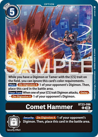 Image for Comet Hammer (BT23-096 C) [Hackers' Slumber] - Digimon Card Game