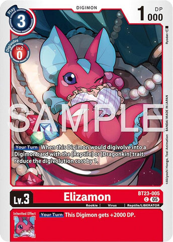 Image for Elizamon (BT23-005 C) [Hackers' Slumber] - Digimon Card Game