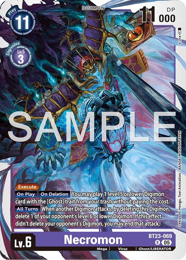 Image for Necromon (BT23-069 R) [Hackers' Slumber] - Digimon Card Game